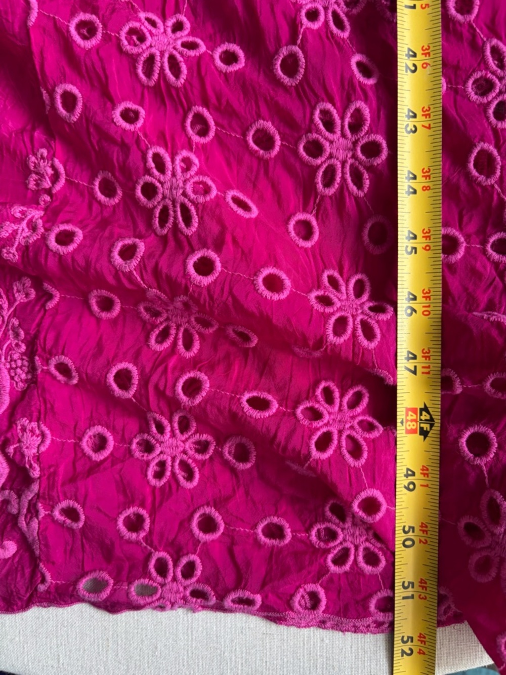 Johnny Was Olympic Patchwork Maxi Dress Hot Pink Cotton Size S - Picture 8 of 9